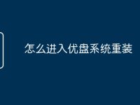 怎么进入优盘系统重装-路由网
