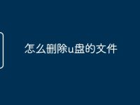 怎么删除u盘的文件-路由网