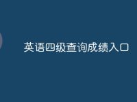 英语四级查询成绩入口-路由网
