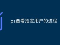 ps查看指定用户的进程-路由网