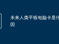 未来人类平板电脑卡是什么原因-路由网