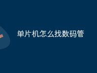 单片机怎么找数码管-路由网