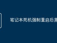 笔记本死机强制重启后黑屏-路由网