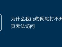 为什么我iis的网站打不开网页无法访问-路由网