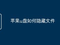 苹果u盘如何隐藏文件-路由网