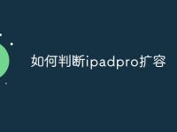 如何判断ipadpro扩容-路由网