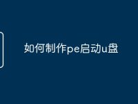如何制作pe启动u盘-路由网