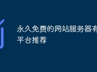永久免费的网站服务器平台推荐-路由网