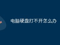 电脑硬盘打不开怎么办-路由网