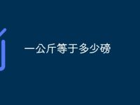 一公斤等于多少磅-路由网