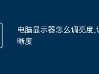 电脑显示器怎么调亮度,调清晰度-路由网