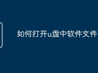如何打开u盘中软件文件-路由网