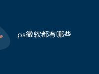 ps微软都有哪些-路由网