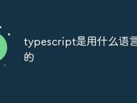 typescript是用什么语言编写的-路由网