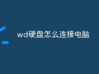 wd硬盘怎么连接电脑-路由网