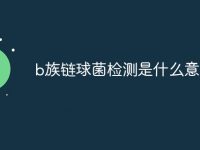 b族链球菌检测是什么意思-路由网