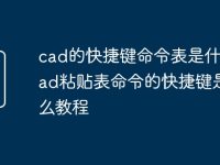 cad的快捷键命令表是什么_cad粘贴表命令的快捷键是什么教程-路由网