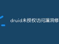druid未授权访问漏洞修复-路由网