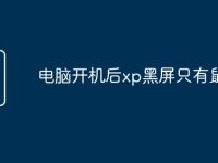 电脑开机后xp黑屏只有鼠标-路由网