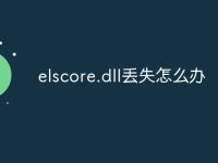 elscore.dll丢失怎么办-路由网