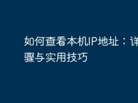 如何查看本机IP地址：详细步骤与实用技巧-路由网