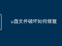 u盘文件破坏如何修复-路由网