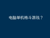 电脑单机格斗游戏?-路由网