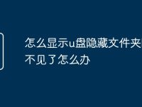 怎么显示u盘隐藏文件夹图标不见了怎么办-路由网