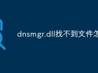 dnsmgr.dll找不到文件怎么办-路由网