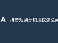 抖音短剧分销授权怎么弄-路由网