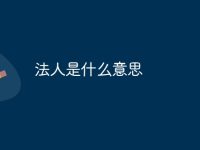 法人是什么意思-路由网