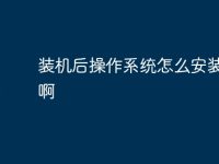 装机后操作系统怎么安装软件啊-路由网