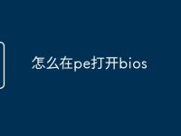 怎么在pe打开bios-路由网