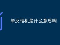 单反相机是什么意思啊-路由网