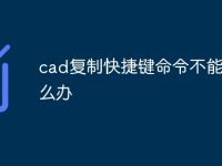 cad复制快捷键命令不能用怎么办-路由网