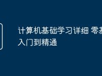 计算机基础学习详细 零基础入门到精通-路由网