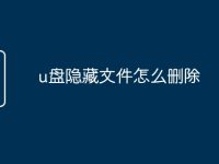 u盘隐藏文件怎么删除-路由网