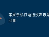 苹果手机打电话没声音是怎么回事-路由网