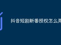 抖音短剧新番授权怎么弄-路由网