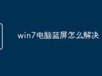 win7电脑蓝屏怎么解决-路由网