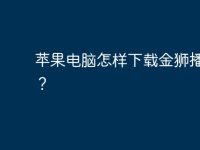 苹果电脑怎样下载金狮播放器？-路由网