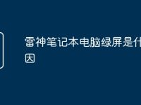 雷神笔记本电脑绿屏是什么原因-路由网