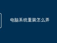 电脑系统重装怎么弄-路由网