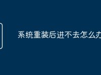 系统重装后进不去怎么办-路由网