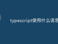 typescript使用什么语言开发-路由网