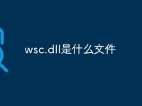 wsc.dll是什么文件-路由网