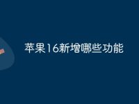 苹果16新增哪些功能-路由网