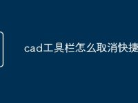 cad工具栏怎么取消快捷命令-路由网