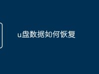 u盘数据如何恢复-路由网