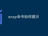 ensp命令如何提示-路由网